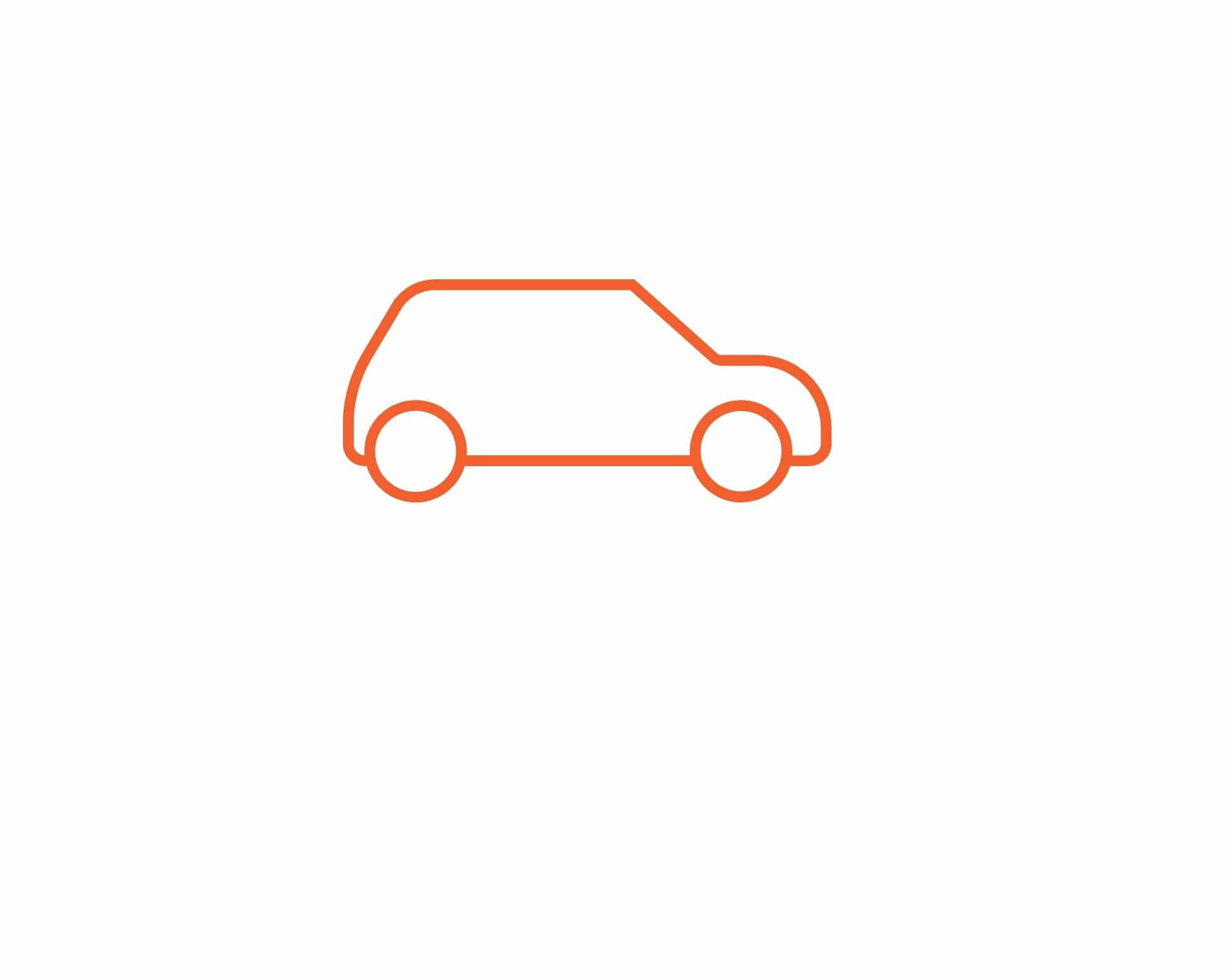 picto automobile orange pictogramme automobile orange